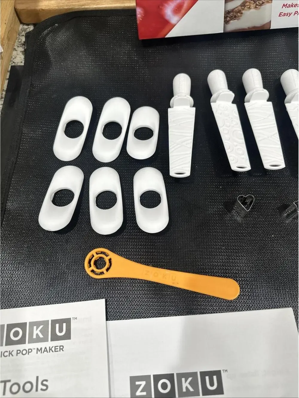Lot Accessories ONLY - ZOKU Quick Pop Set Pops Molds Tools Kit Recipe Book *